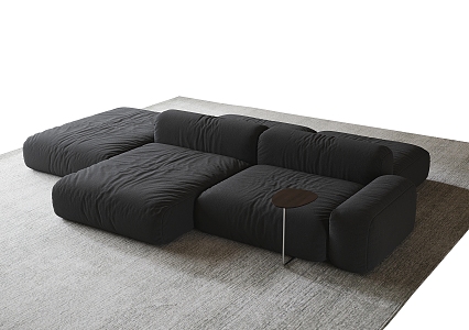 Modern double-sided sofa multiplayer sofa 3d model