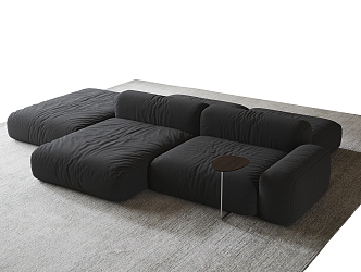 Modern double-sided sofa multiplayer sofa 3d model