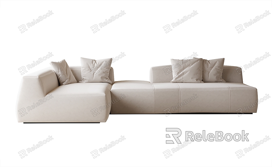 Modern corner fabric sofa model