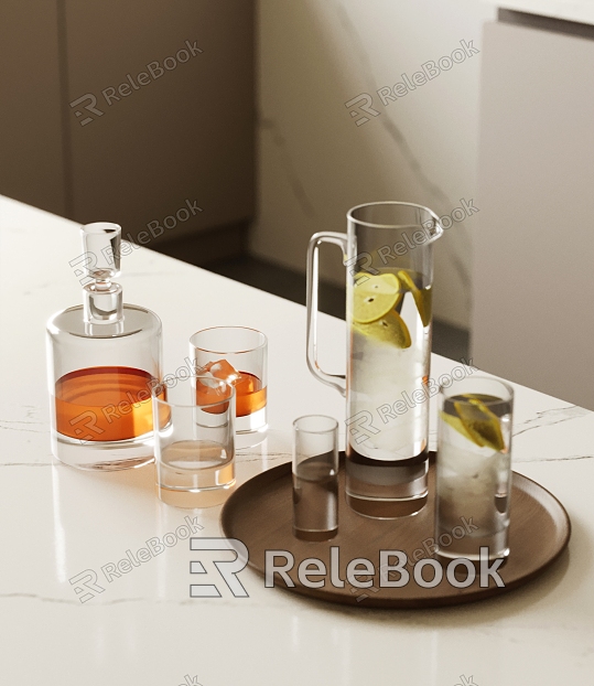 Modern Glassware Beverage model