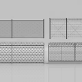 Different Types of Mesh Fence Panels With Barbed Wire and Grid Design