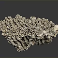 Aquatic Animals Habitat Showcasing Natural Porous Pale Grayish White Coral Stone Structure