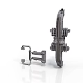 Durable Industrial Metal Mechanical Equipment Components With Curved Rectangular Parts