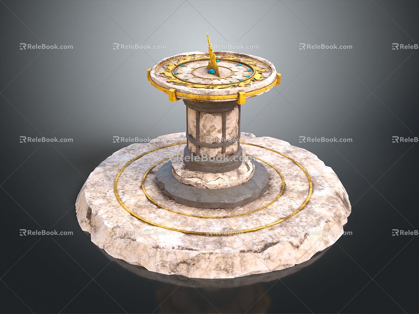 Altar Altar Temple Shrine Hero Altar Cartoon Building Outdoor Items 3d model