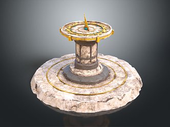 Altar Temple Shrine Hero Altar Cartoon Building Outdoor Items 3d model