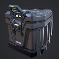 Durable Military Tactical Case With Metal Texture Handle Lock And X Mark Design