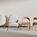 Stylish Single Chairs for Home Interior with Upholstered and Wooden Designs