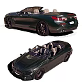 Dark Green BMW Luxury Coupe Exterior With Leather Interior And Navigation Screen