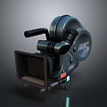 ARRI Vintage Electronic Camera With Metal Body Handle And Stand Design