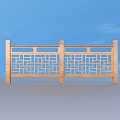 Railing Guardrail Fence 3d model