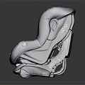 Blue Child Car Seat With Harness Straps And Comfortable Kid Friendly Design