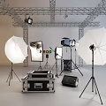 Commercial Equipment Including Photography Umbrellas Light Reflectors Microphones Studio Lights Equipment Cases And Speakers