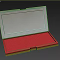 Open Box With Red Interior And Gold Trim For Storage Or Gift Packaging