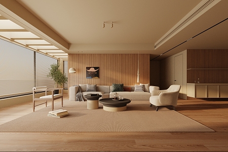 modern living room 3d model