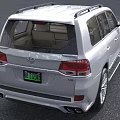White Toyota SUV Featuring Modern Front Grille Headlights And Green License Plate