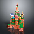 Commercial Display Equipment With Colorful Dome Architectural Model Design