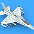 F16E Fighter Jet Fighter Combat Aircraft 3d model