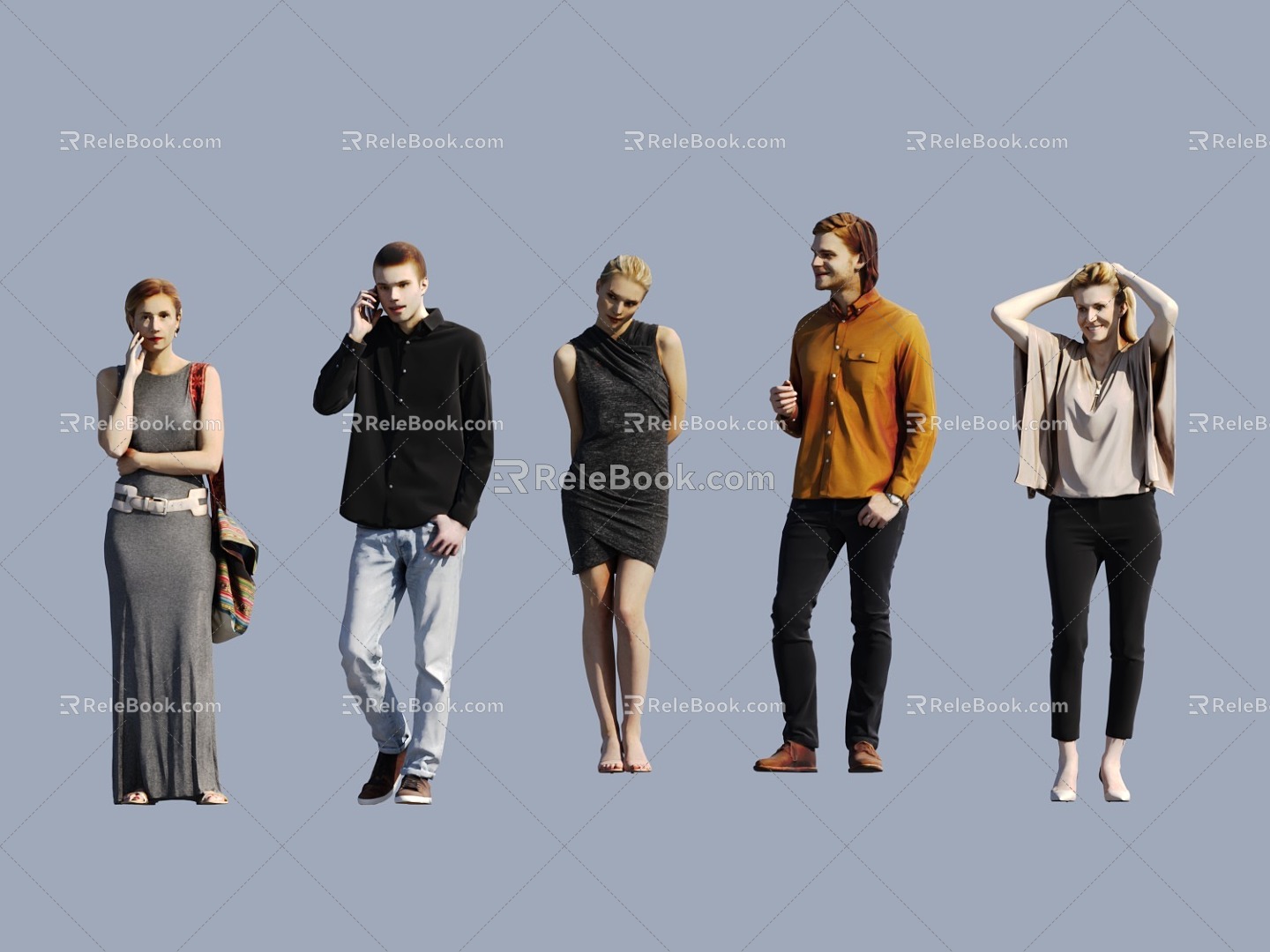 Casual Person Characters 3d model