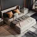 Style Commodity Bed 3d model