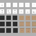 Diverse Modern Switch Panels in Various Colors and Functional Designs for Home Use