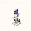 Industrial Mechanical Equipment Featuring Wheels Bracket Worktable And Frame Structure