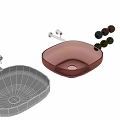 Colorful Modern Washbasin Collection With Multiple Colored Bowls And Faucet Parts