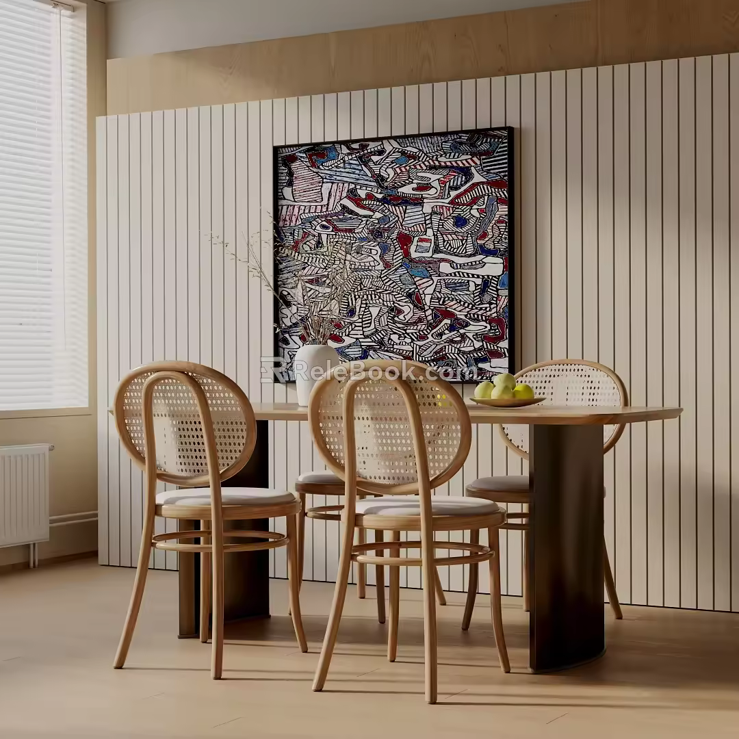 Modern table combination 3d model