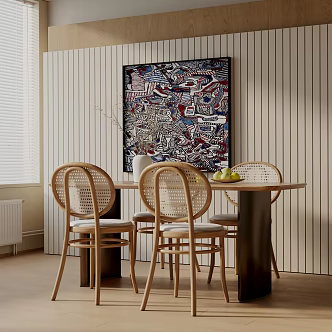Modern table combination 3d model