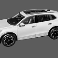 White Volkswagen SUV With Modern Exterior Design Sleek Body And Stylish Wheels