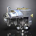 Precision Mechanical Equipment With Silver Housing Gold Components And Gear Mechanism