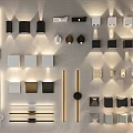 Various Modern Wall Lamps With Contemporary Designs And Different Colors For Home Decor