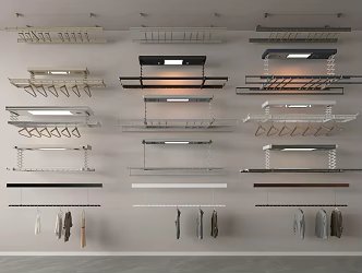 Modern drying rack 3d model