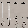 Modern Shower Combination 3d model