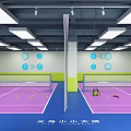 LITTLE MASTER Sports Fitness Training Center With Colorful Rackets And Sports Equipment On Display Shelves