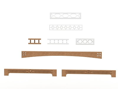 Jane European Cabinet Corridor Bridge Fascia Board 3d model