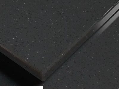 Durable Black Speckled Construction Component Slab With Smooth Surface And Fine Particles 3d model