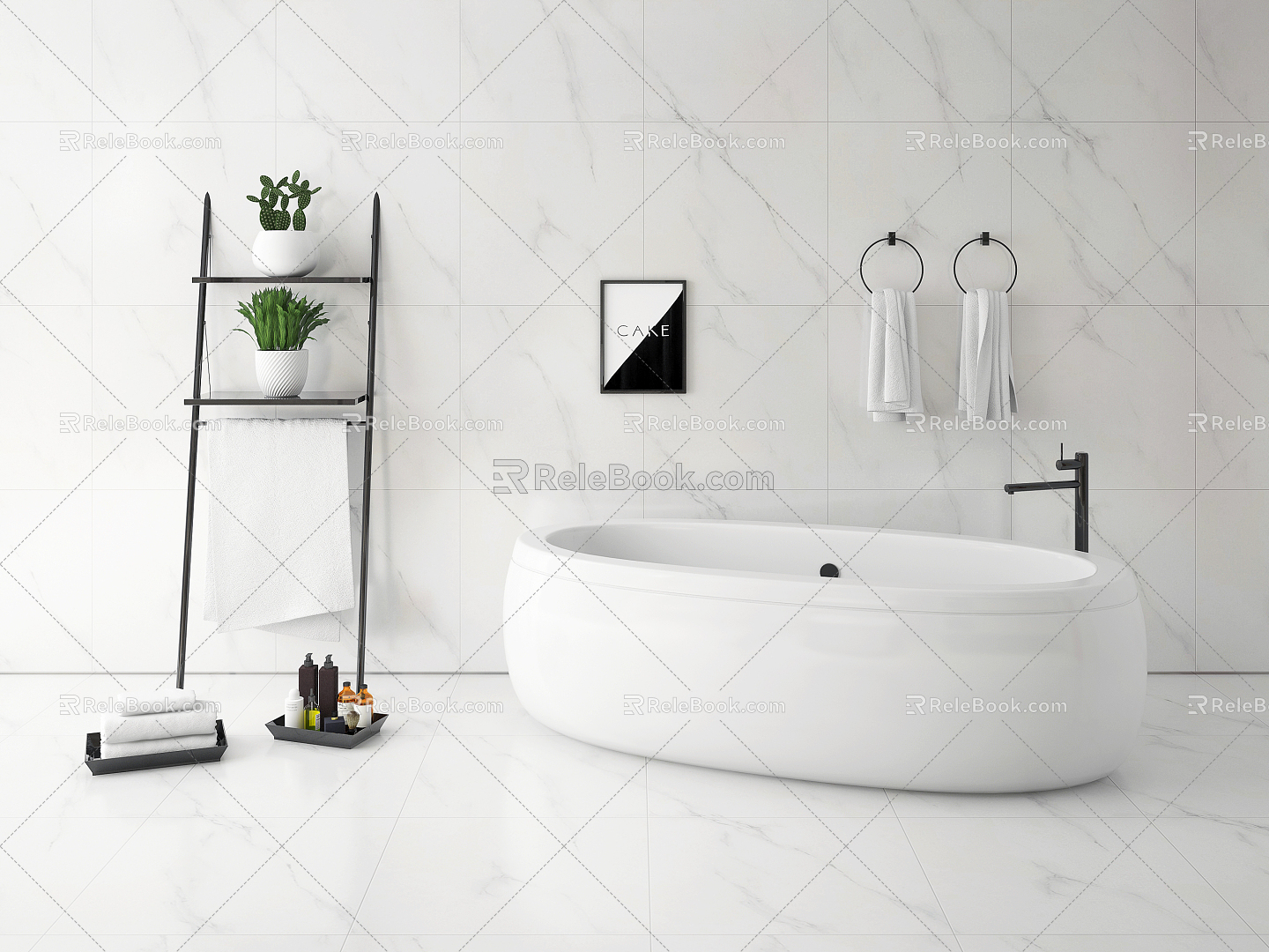 Modern Bathroom Utensils Bathtub Bath Towels Towel Bathroom Combination model