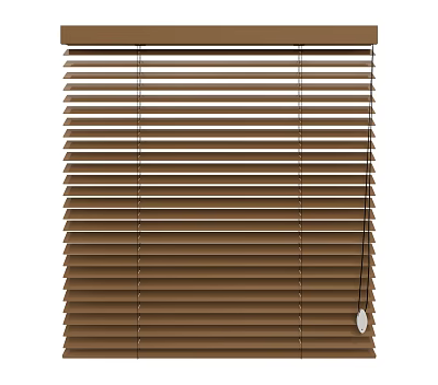 Brown Venetian Blinds For Home Interior Light Control And Privacy 3d model
