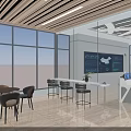 Modern Control Room With Large Screens Data Charts Map Multiple Monitors And Office Chairs 3d model