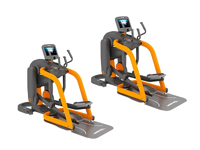 Advanced Dual Medical Rehabilitation Equipment With Digital Display Handles And Pedals 3d model
