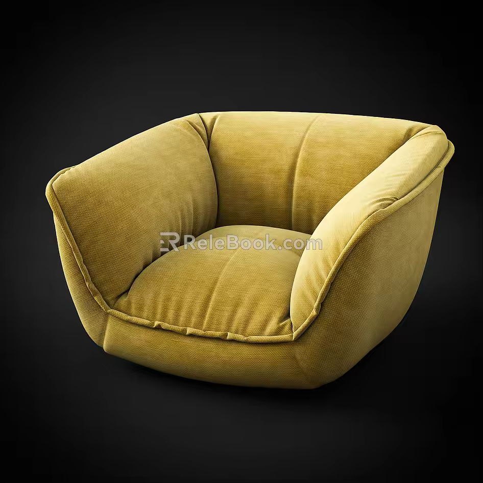 Single sofa 3d model