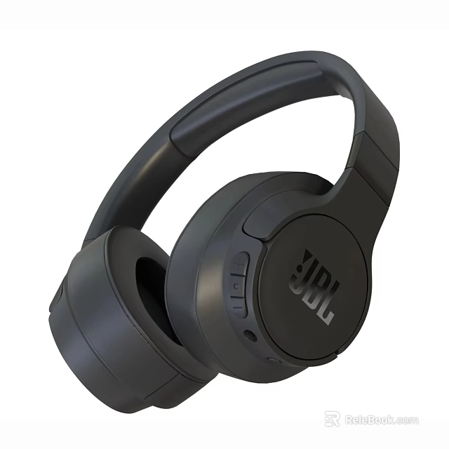JBL Headphones Speakers Over Ear Wireless Black Design With Control Buttons And Sound Quality 3d model 