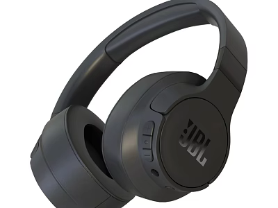 JBL Headphones Speakers Over Ear Wireless Black Design With Control Buttons And Sound Quality 3d model