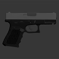 Sleek Modern Handgun With Metallic Body And Black Textured Grip Design