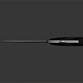 Tactical Curved Blade Knife With Bat Inspired Handle And Finger Ring