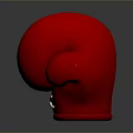 Soft Red Boxing Glove For Home Fitness Training And Daily Use