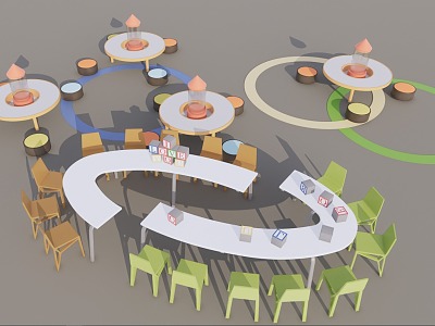 Modern Children's Tables and Chairs model