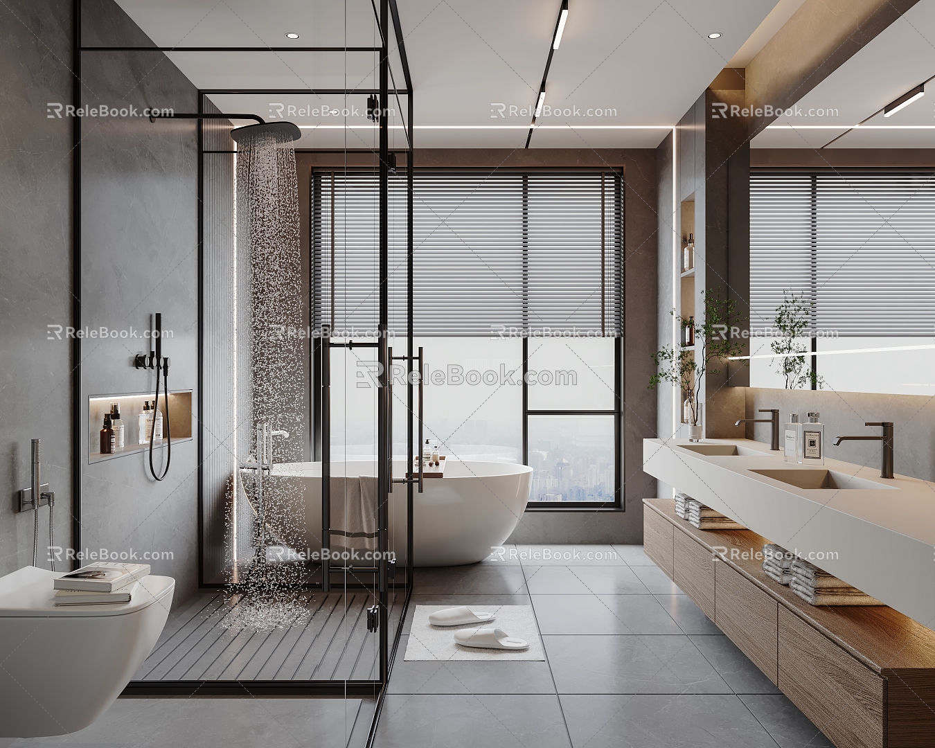 modern bathroom bathroom model