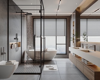 modern bathroom 3d model