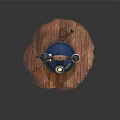 Vintage Rotary Dial Telephone On Wooden Table With Classic Retro Design